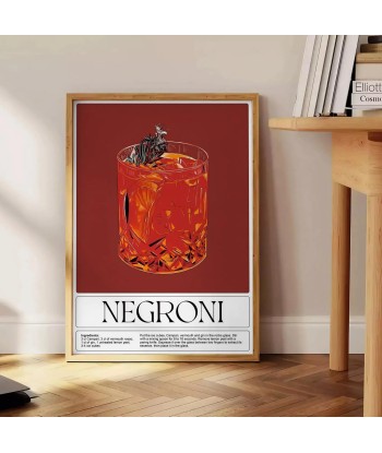 Negroni Cocktail Wall Art 2 - 3 jours ouvrés.