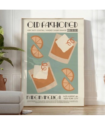 Old Fashioned Cocktail Poster 1 de pas cher