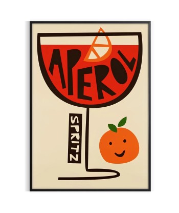 Spritz Aperol Cocktail Art Print JUSQU'A -70%! 