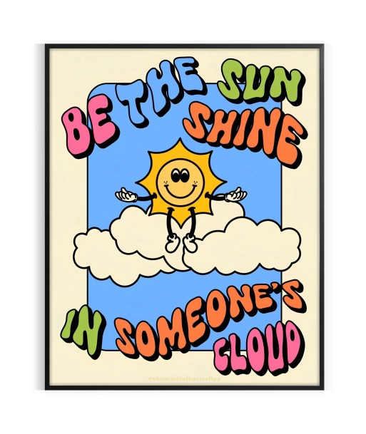 Be The Sun Shine Groovy Print livraison gratuite