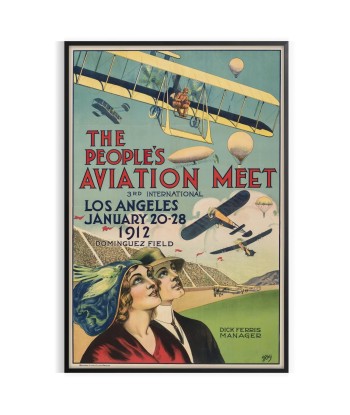 Affiche Voyage Avion, Affiche l'achat 