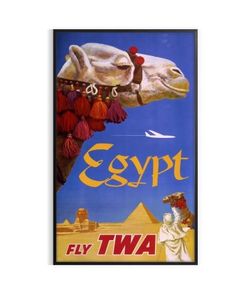 Egypte Fly Twa Affiche Voyage Affiche de votre