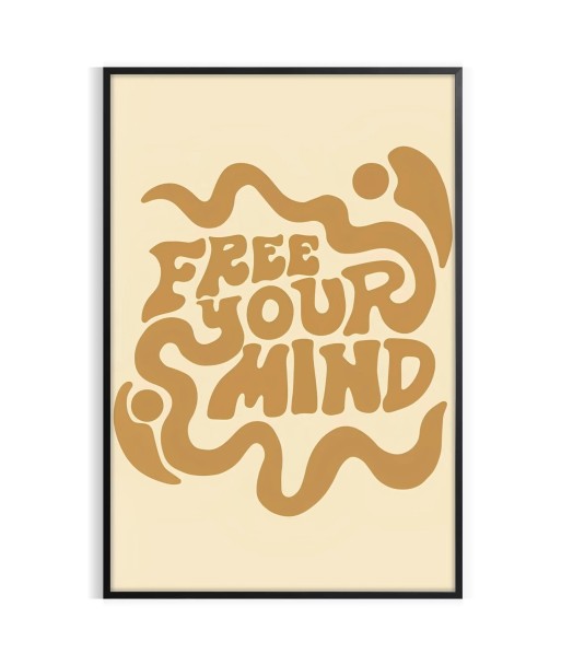 Free Your Mind Groovy Poster en ligne