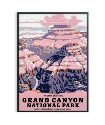 Affiche Voyage Parc National Grand Canyon les ligaments