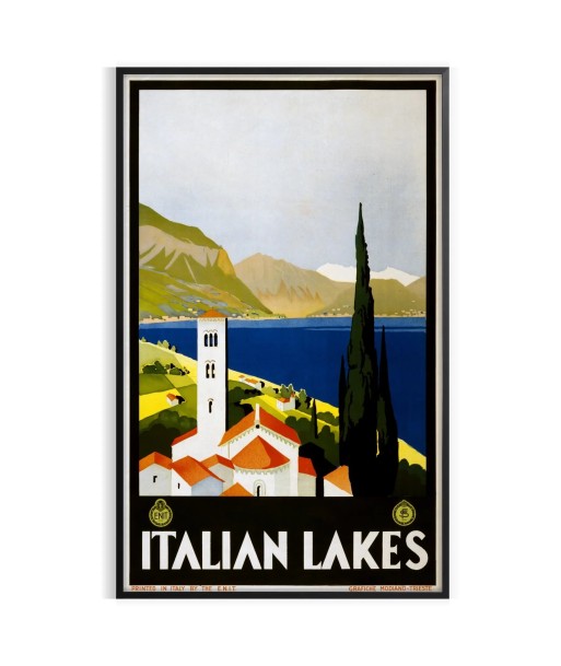 Affiche Voyages Lacs Italiens Poster hantent personnes