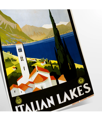 Affiche Voyages Lacs Italiens Poster hantent personnes