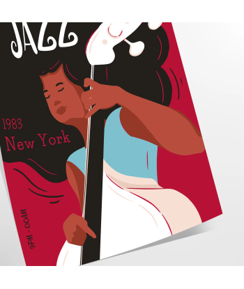 Affiche Musique Festival Jazz rembourrage situé sous