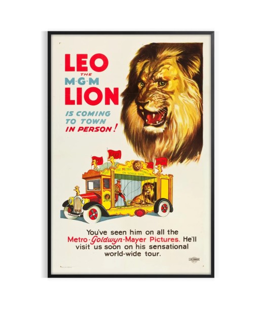 Affiche Voyage Lion Dans la société mordern