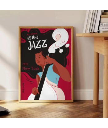 Affiche Musique Festival Jazz rembourrage situé sous