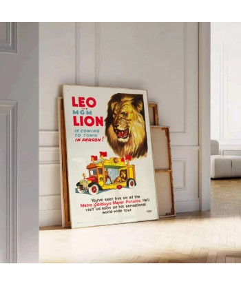 Affiche Voyage Lion Dans la société mordern