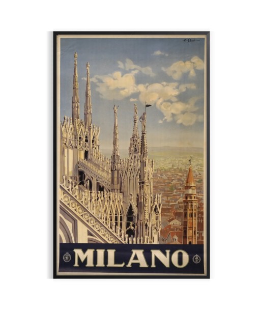 Affiche Voyage Milan Affiche Dans la société mordern