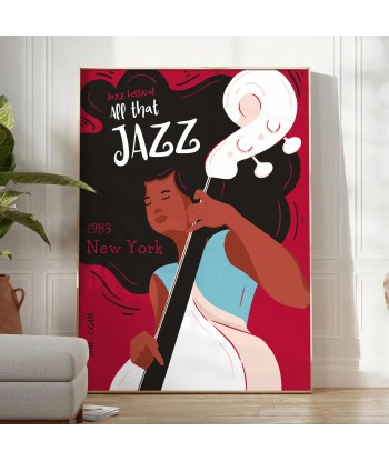 Affiche Musique Festival Jazz rembourrage situé sous