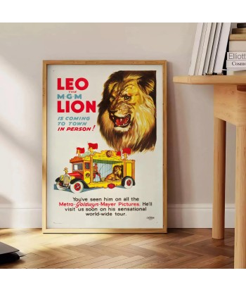 Affiche Voyage Lion Dans la société mordern