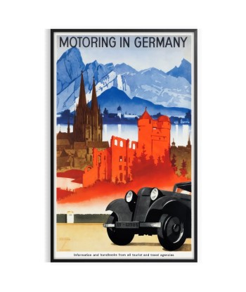 Automobile Allemagne Affiche Voyage Affiche les ctes