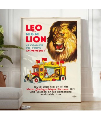 Affiche Voyage Lion Dans la société mordern