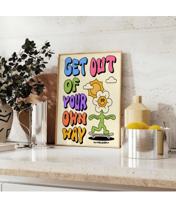 Get Out Of Your Own Way Graphic Groovy Poster Par le système avancé 