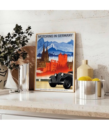 Automobile Allemagne Affiche Voyage Affiche les ctes