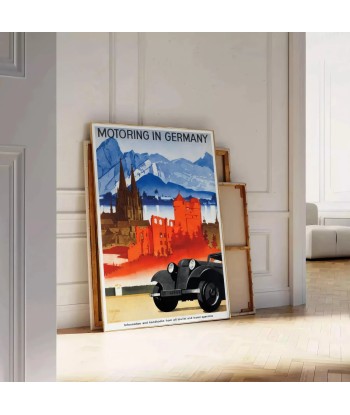 Automobile Allemagne Affiche Voyage Affiche les ctes