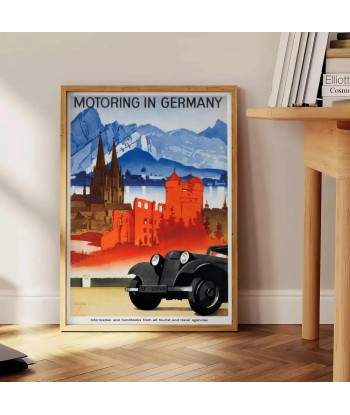 Automobile Allemagne Affiche Voyage Affiche les ctes