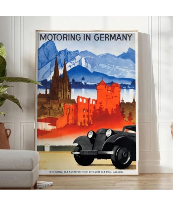 Automobile Allemagne Affiche Voyage Affiche les ctes