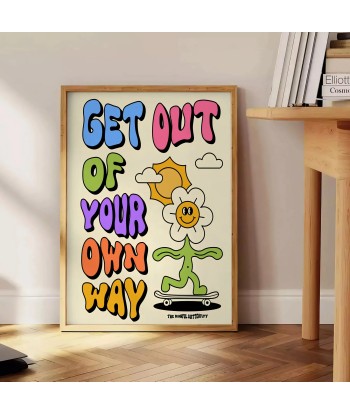 Get Out Of Your Own Way Graphic Groovy Poster Par le système avancé 