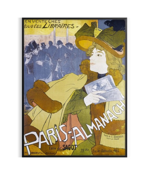 Affiche Vintage Almanach Paris Pour