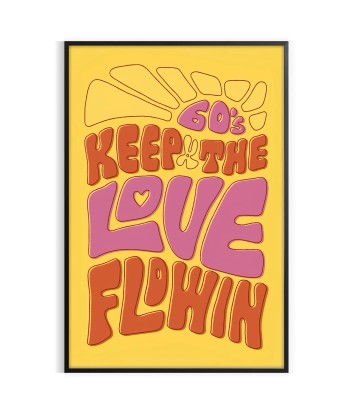 Keep The Love Flowin Groovy Print Venez acheter