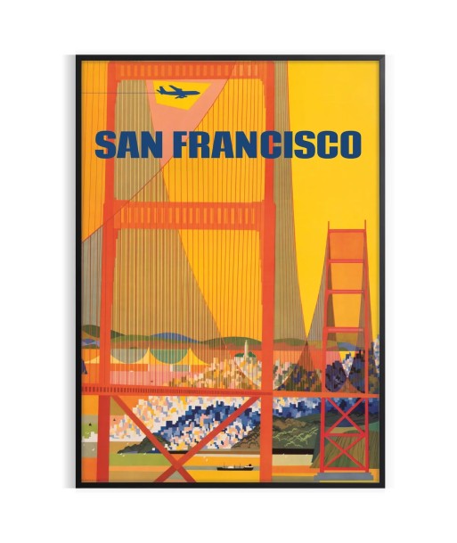 Affiche Voyage San Francisco paiement sécurisé