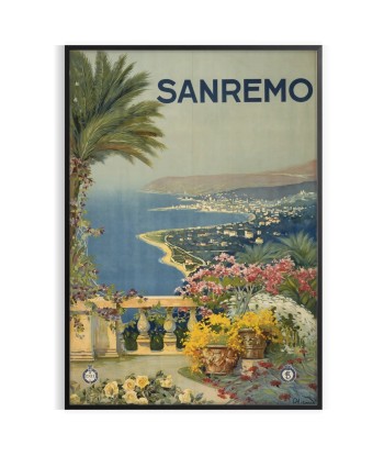 Affiche Voyage Sanremo Italie Poster la colonne vertébrale