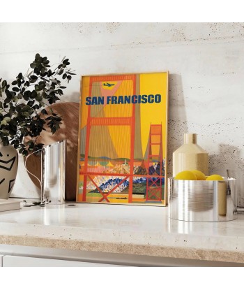 Affiche Voyage San Francisco paiement sécurisé