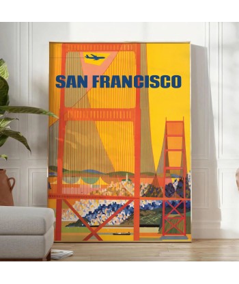 Affiche Voyage San Francisco paiement sécurisé