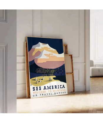 Voir L’Affiche Voyage Amérique, Affiche 1 à prix réduit toute l'année