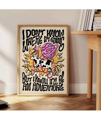 I Dont Know Where Am Going Groovy Poster plus qu'un jeu 