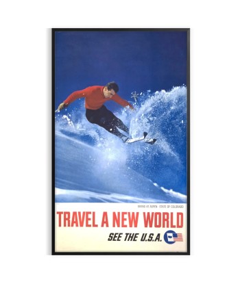 Affiche Voyage Ski Vous souhaitez 