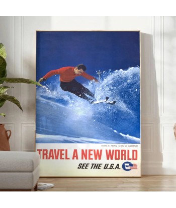 Affiche Voyage Ski Vous souhaitez 