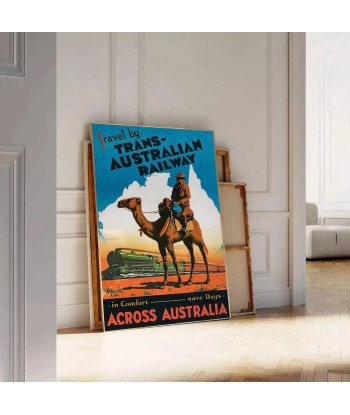 Affiche Voyage Transaustraliee Poster Voir les baskets