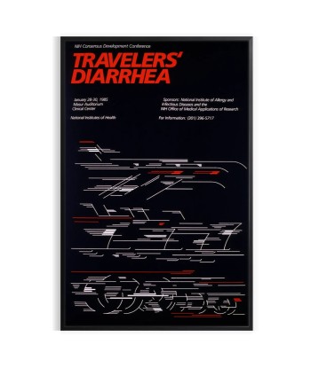 Affiche Voyage Sur Diarrhée Voyageur est présent 