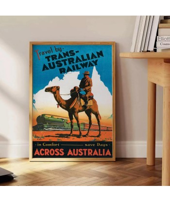 Affiche Voyage Transaustraliee Poster Voir les baskets