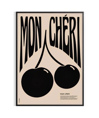 Mon Cheri Cherry Groovy Art Print Paris Déstockage Promo