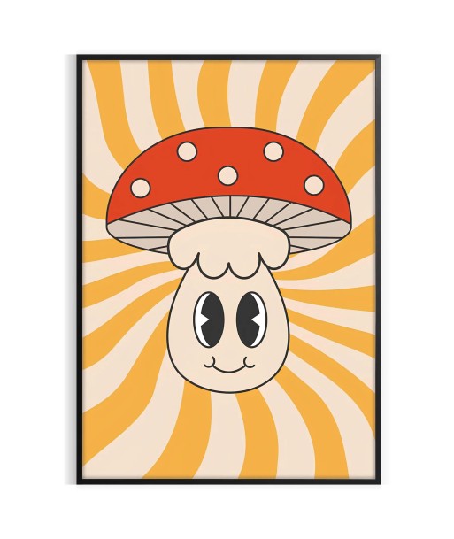 Mushroom Groovy Poster votre restaurant rapide dans 