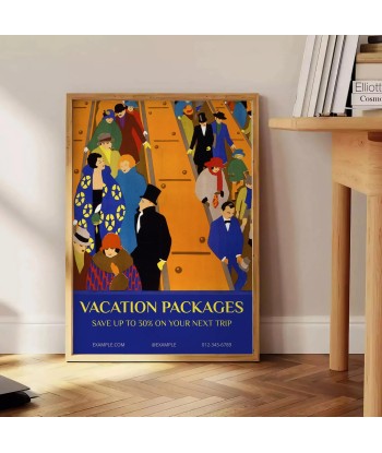 Affiche Voyage Vactaion Affiche Paris Déstockage Promo