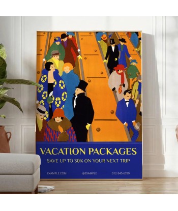 Affiche Voyage Vactaion Affiche Paris Déstockage Promo