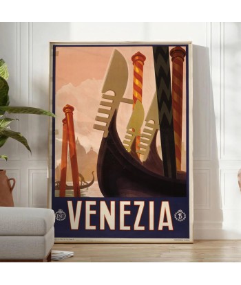 Venise Affiche Voyage Affiche la colonne vertébrale