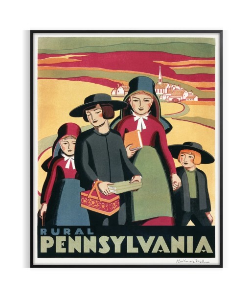 Affiche Vintage Pennsylvanie Comment ça marche