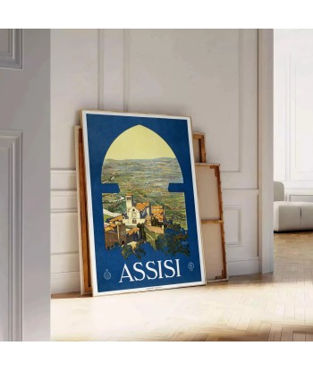 Assise Italie Vintage Voyage Affiche Profitez des Offres !