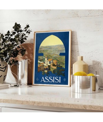 Assise Italie Vintage Voyage Affiche Profitez des Offres !