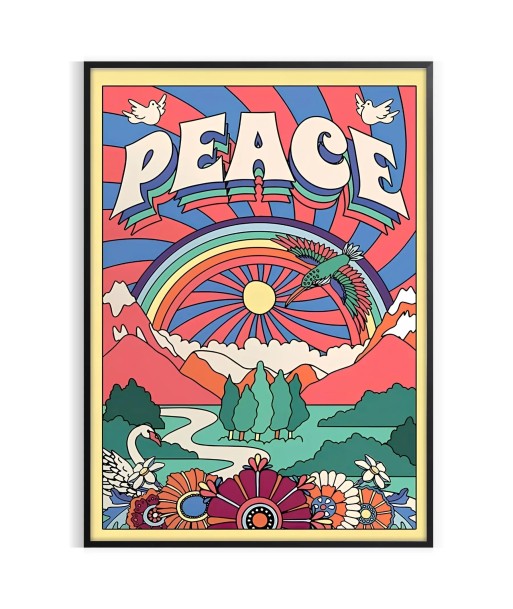 Peace Groovy Art Véritable concentré