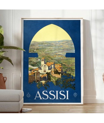 Assise Italie Vintage Voyage Affiche Profitez des Offres !