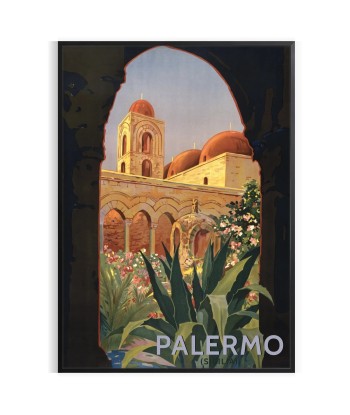 Palerme Italie Vintage Voyage Affiche chez Cornerstreet bien 