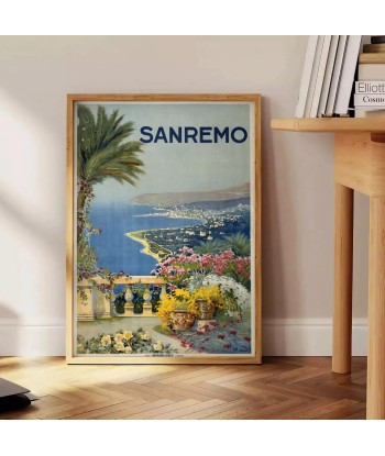 Affiche Voyage Vintage Sanremo Italie s'inspire de l'anatomie humaine